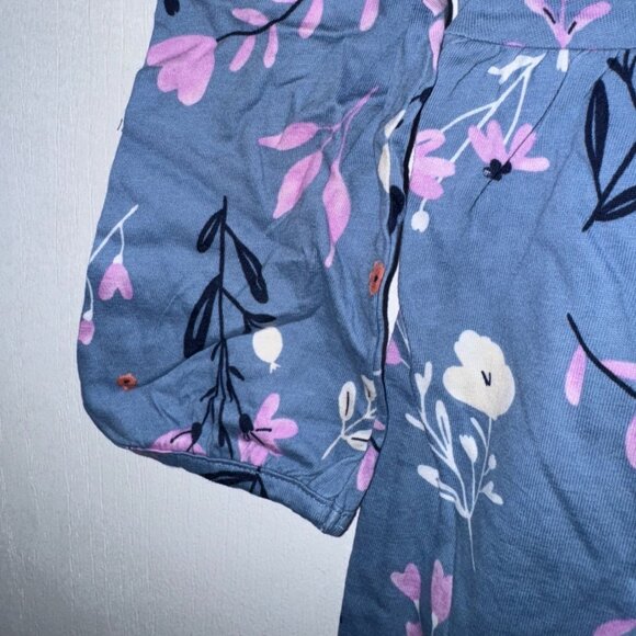 Carters Infant Floral Dress & Bloomer Set Blue Pink Size 8 - Picture 4 of 6